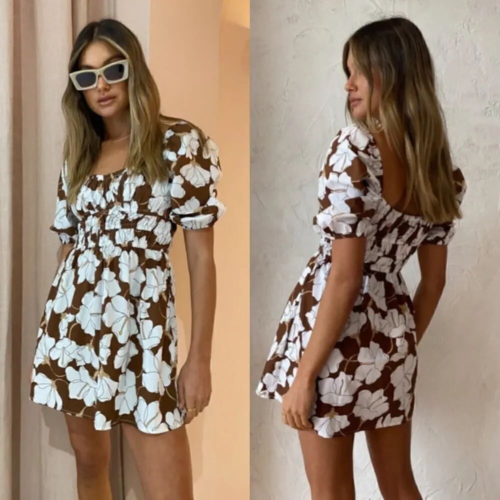Faithfull The Brand Marinelli Mini Dress
In Bastia Floral Print 4